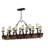 Rustic Lodge 15 - Light Wrought Iron Kitchen Island Pendant