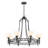 Hoekstra 8-Light Chandelier in Matte Black-1288509320