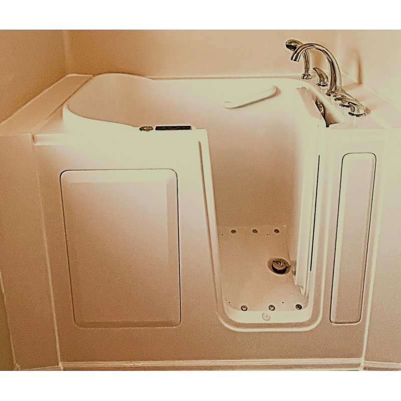 48'' x 28'' Walk-in Air Fiberglass Bathtub with Faucet