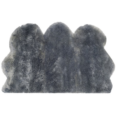 Solid Colour Sheepskin Area Rug