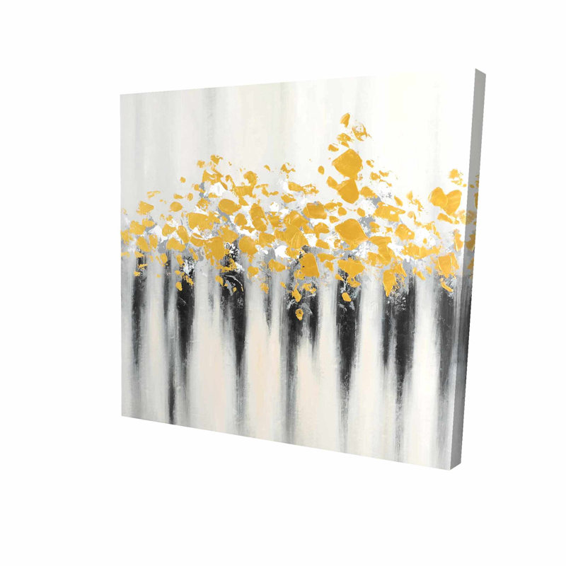« fleurs », reproduction de peinture à l’huile sur toile tendue, H 36 po x l 36 po x P 1,5 po
