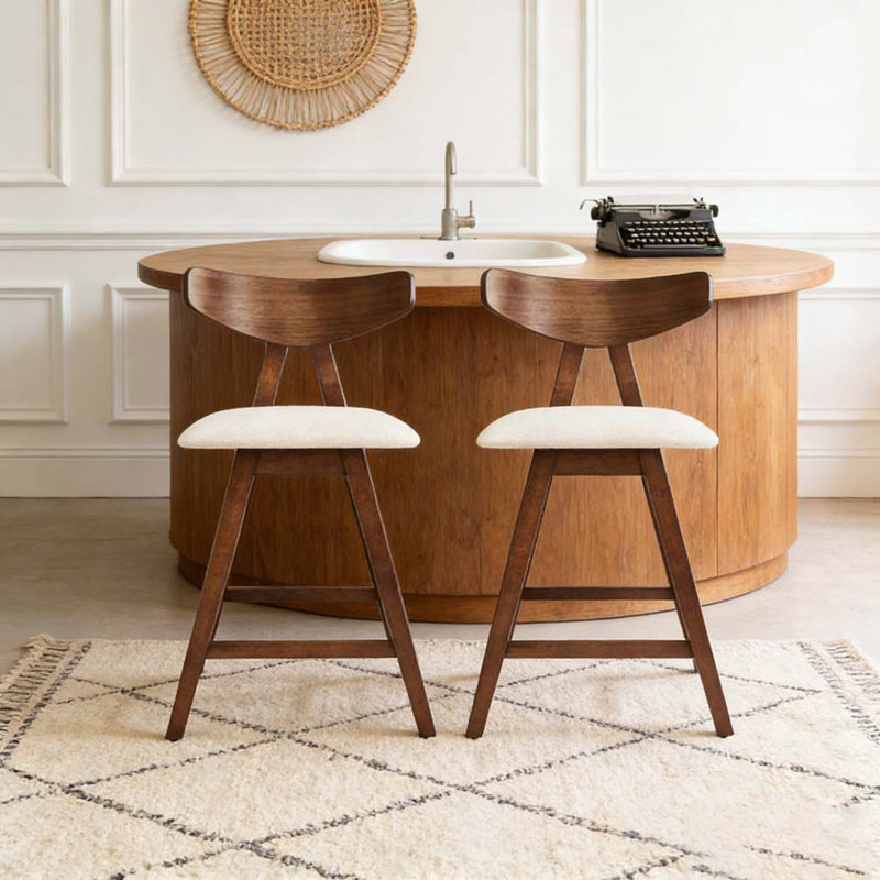 Tabouret de comptoir, Beige clair