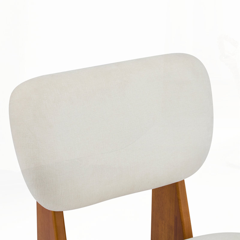 Ensemble de 2 chaises longues modernes, Beige, Naturel