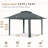 Pop up Patio Gazebo 13 Ft. W x 13 Ft. D Metal Patio-64604174