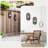 Set Of 2 Arched Floating Wall Shelves Boho Wooden Display With Dark Brown Finish