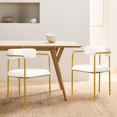Chaise de salle à manger rembourrée Modern