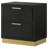 Sophia Black 2-Drawer Nightstand-1314805107