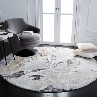 Tapis gris / beige Makenna