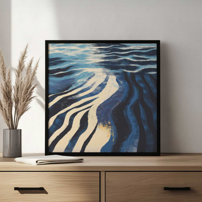 «Cobalt Ripples III» par Walker Noble, reproduction d'art