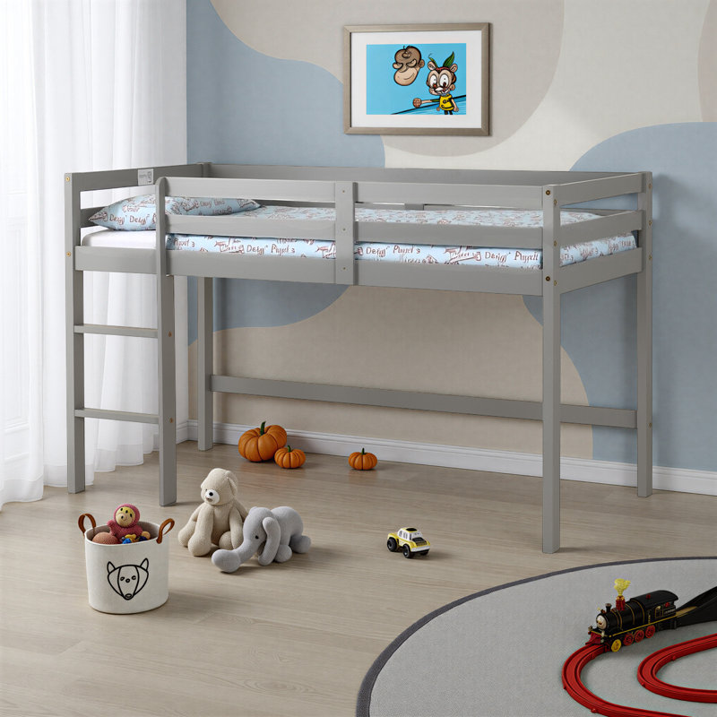 Weir Single (3') Bed Loft Bed, Grey