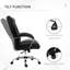 Chaise de bureau à haut dossier Vinsetto