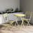 3 Piece Patio Bistro Set Of Foldable Round Table And Chairs-1805297248