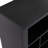 Sleek Design 24 Shoe Cubby Console, Modern Shoe Cabinet With Curved Base, Versatile Sideboard With High-Quality For Hallway, Bedroom, Living Room, Black-1079104117