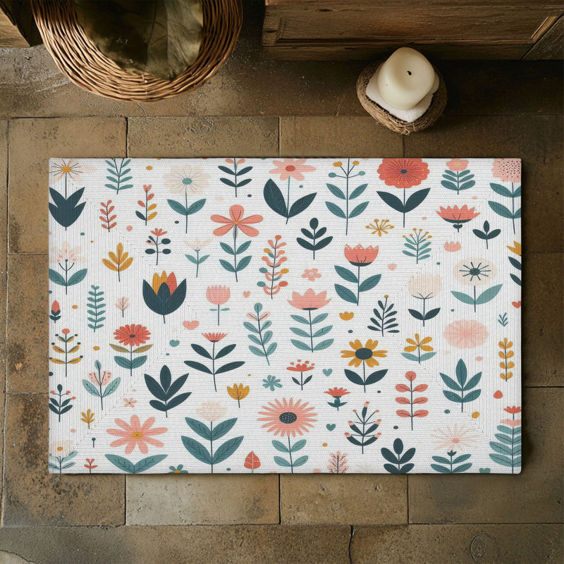 Tapis tressé Nature’s Petals, Rectangulaire 3 pi x 5 pi