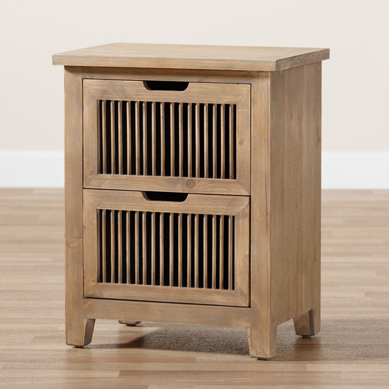 Crantor 18.9'' W Nightstand, Oak