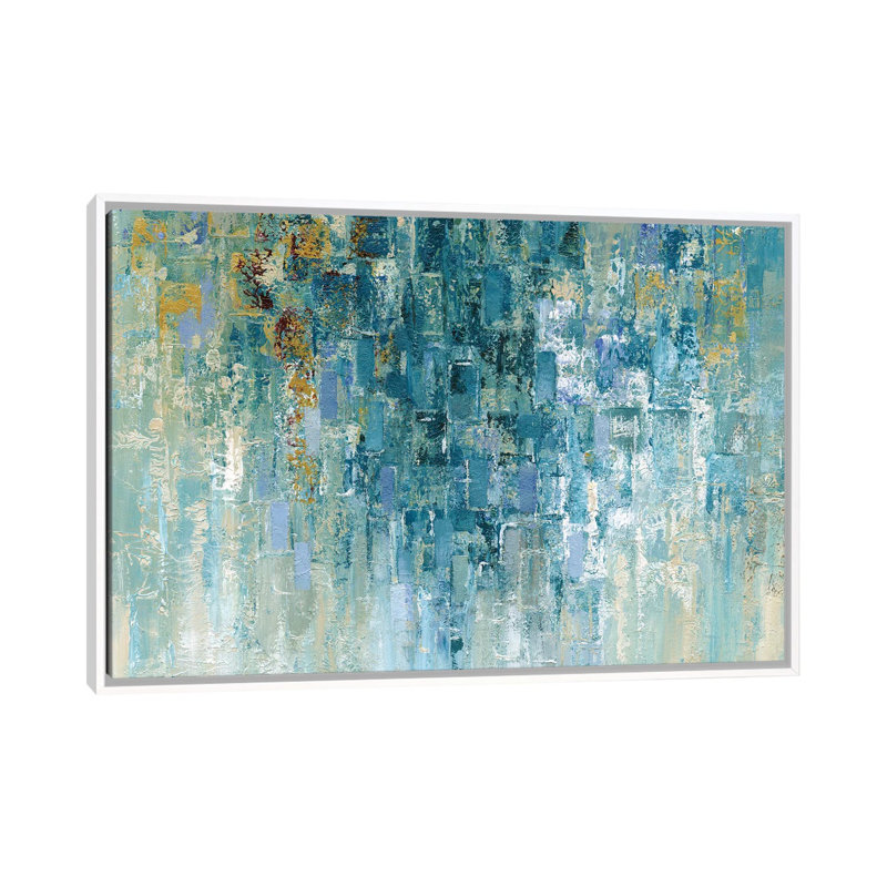 I Love The Rain by Nan - Painting on Canvas, 101.6 cm H x 66.04 cm W, White Framed