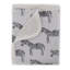 Zebra - Luxury Soft Plush Backing & Turkish Cotton Jersey Print, Double Layered, 30" x 40" Baby Blanket