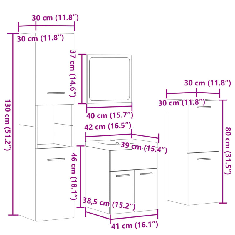 Bathroom Furniture Suite