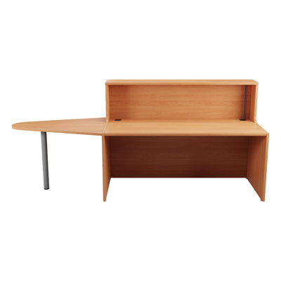 Buariki Rectangle Synthetic Laminate Reception Desk