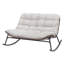 Fauteuil Papasan berçant double Gavira Modern Coastal