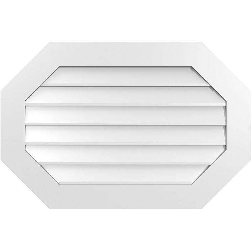 Évent horizontal gondole allongé en surface octogonal Signature, H 24 po x l 36 po x P 1 po