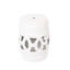 Table d'appoint de jardin 10,5 po x 17 po en céramique, émail blanc, utilisation intérieure / extérieure, tabouret d'appoint élégant pour intérieur / extérieur, charme élégant