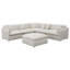 Canapé modulaire rembourré 6 pièces Greeley Ivory