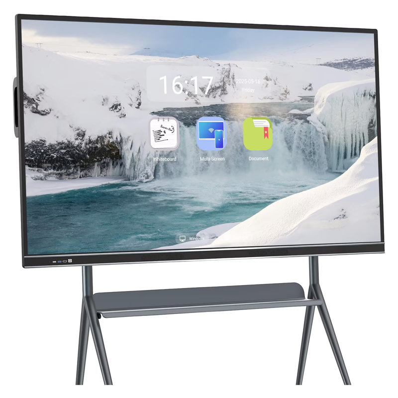 JYXCN 86" Smart Board for Classroom, 2160p Touch Screen Digital Whiteboard Wireless Casting(Include Wall Mount)