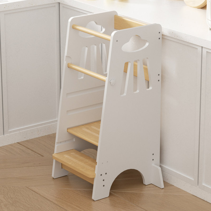 Tabouret de cuisine pour enfants, Beige