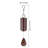 Amayah 28" Classic Steel Outdoor Hanging Wind Bell with Decorative Accents and Integrated Hanging Hook - Burgundy-1340710588-1230044702
