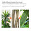 Plantes vertes artificielles de luxe et luxueuses avec des plantes en pot d'hibiscus rouges. Ornements de décoration pour plancher d'intérieur.