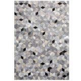 Dedalo Cowhide Geometric Area Rug
