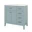 36" Bathroom Vanity With Sink Combo, Bathroom Cabinet With Drawers, Solid Frame And MDF Board-114229379