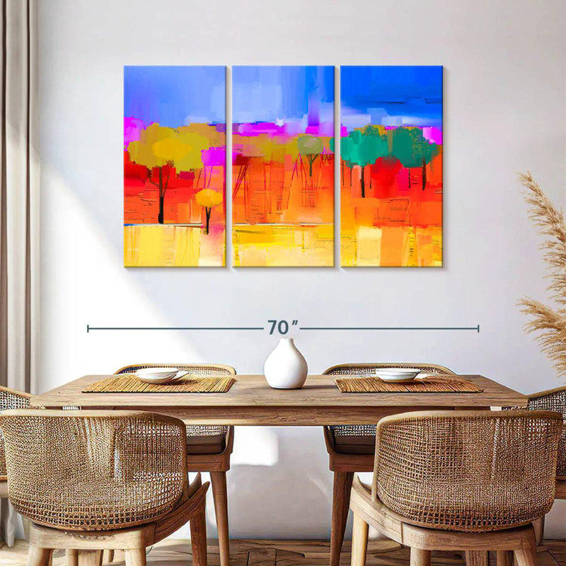 Avery Colorful Spring Trees, 36" H x 57" W