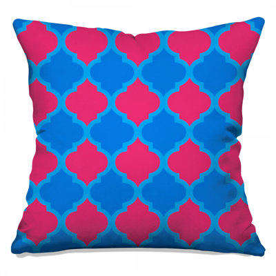 Coussins Blue Trellis