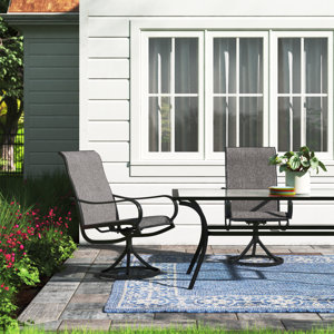 Alyah Swivel Patio Dining Armchair ( incomplete box B) 