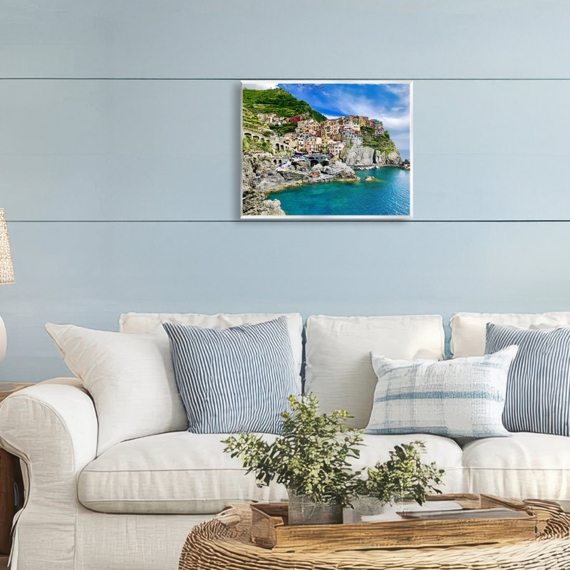 Plaque murale Townscape By The Sea, design par LSR Creative Studio