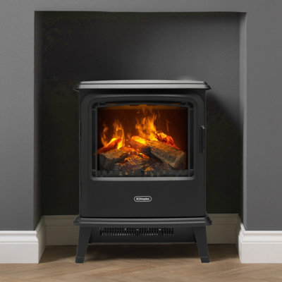 Dimplex Bayport Optimyst Ultra-realistic 3D Flame Effect Electric Stove Fire, 44cm W with remote control