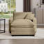 Canapé confortable à siège profond avec repose-pieds simple et coussin-1875907955