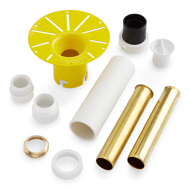 Freestanding Tub Drain Rough-In Kit with 2" PVC Outlet