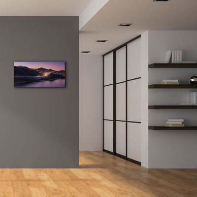  «Deer Valley Mountains Nighttime» par Epic Portfolio, art mural sur toile, 40 po x 20 po