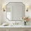 Miroir de salle de bain Modern Cadre en acier inoxydable