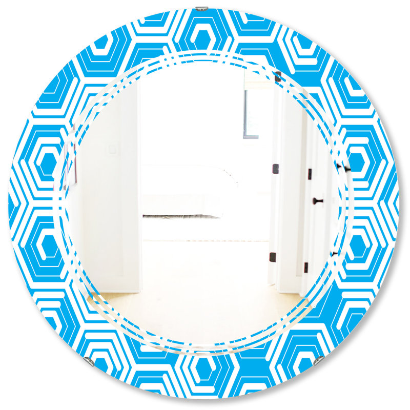 Miroir mural Hexagon, 31,5 po x 31,5 po
