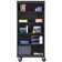 Sandusky Lee 36" W x 18" D x 78" H Steel Mobile Bookcase with 4 Adjustable Shelves by Sandusky