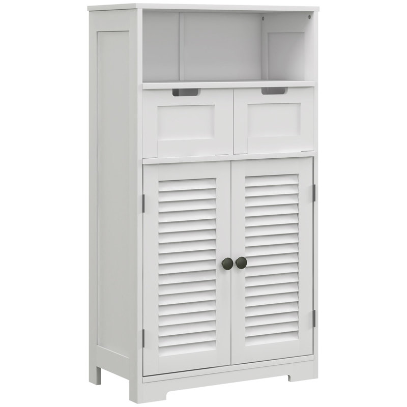 Anfernee Freestanding Bathroom Cabinet, White