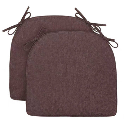 Chair Cushions For Dining Chairs Set Of 2, Seat Cushion For Kitchen Chairs With Removable Cover