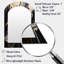 Or et noir marbré Euphoria III - miroir mural décoratif asymétrique en marbre, miroir arche moderne, impression d'art en métal-449163727