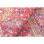 Tapis oriental en polyester rouge / mauve tissé à la machine saura-784466699