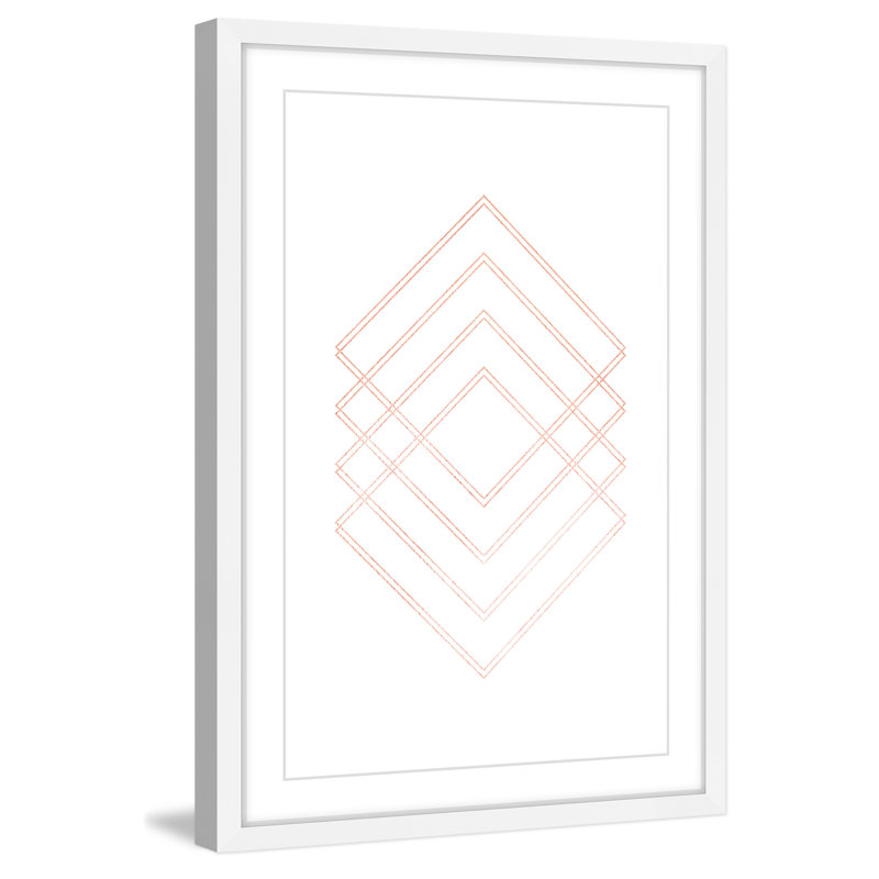 Diamond Hologram III - Single Picture Frame Painting, 46 cm H x 30 cm W