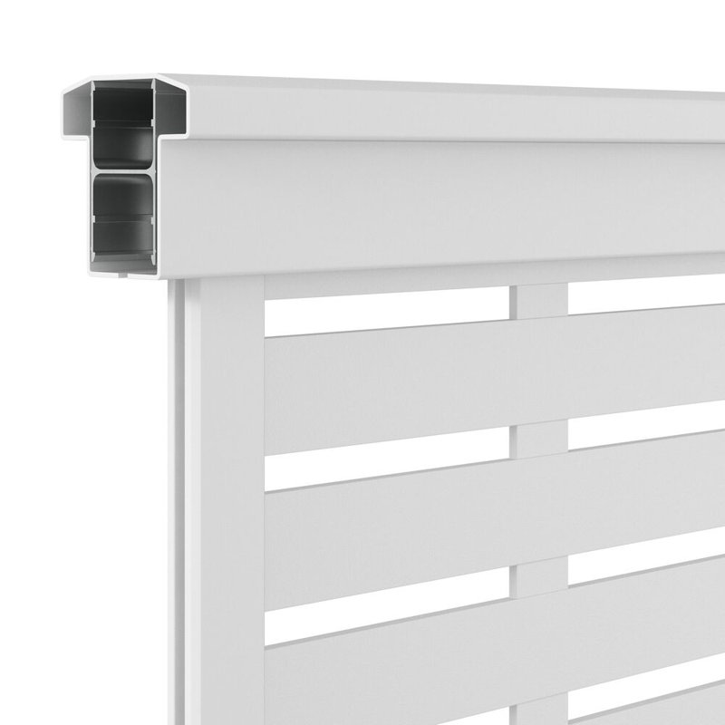 Rail en T pour panneau de moustiquaire décoratif l 6 pi x H 36 po, Blanc